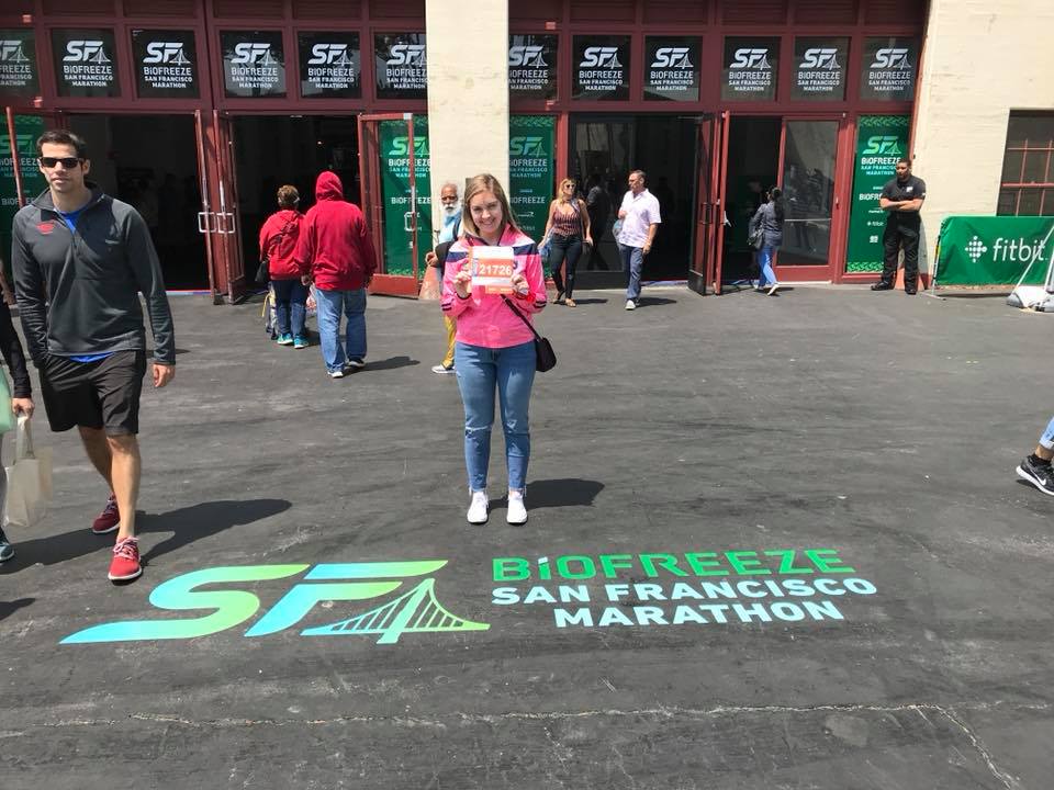 Lauren Magill runs the San Francisco half marathon