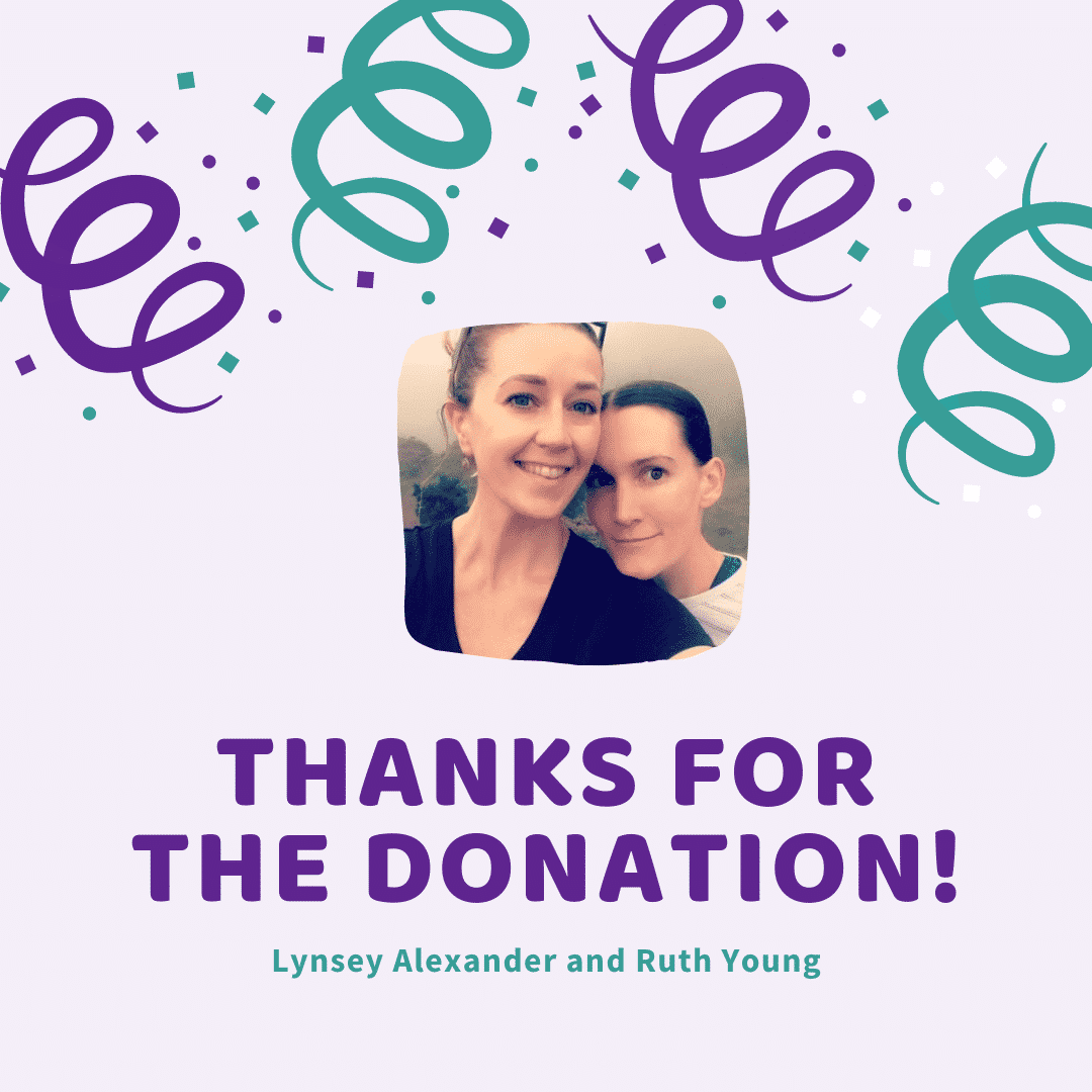 Lynsey Alexander and Ruth Young Donation